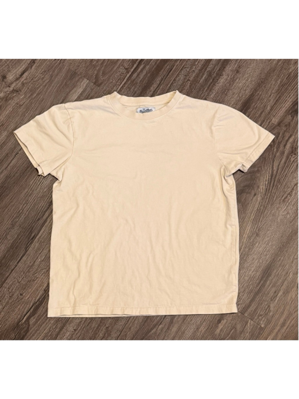 Benny Gold Blank T Shirt Men’s Medium Cream Ivory 100% Cotton Short Sleeve Tee - Picture 2 of 5